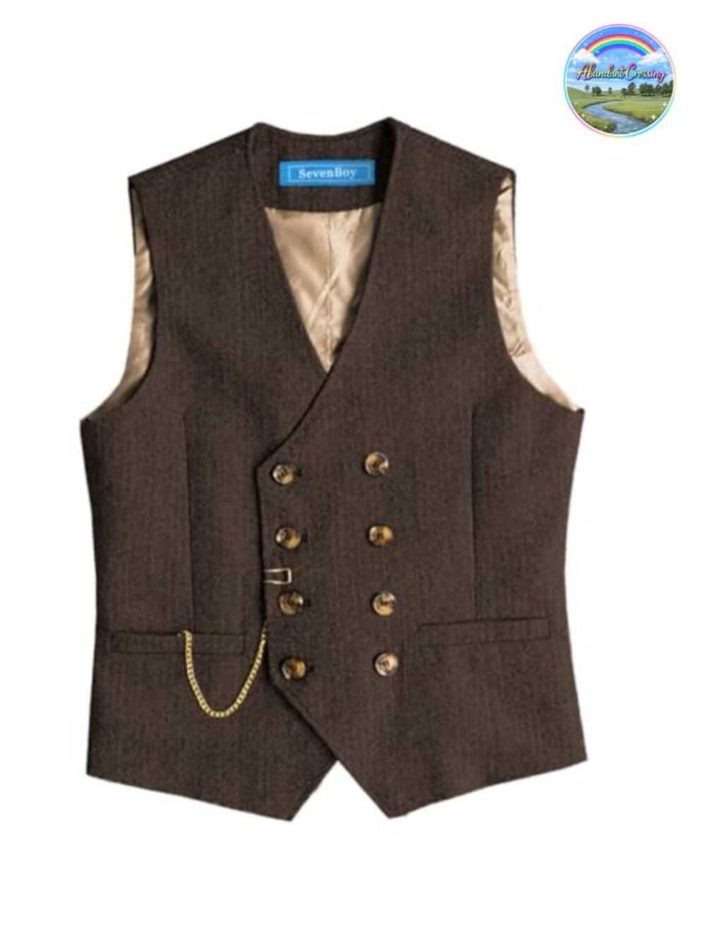 Mens Wool Blend Herringbone Suit Vest Regular Fit Formal Wedding Waistcoat